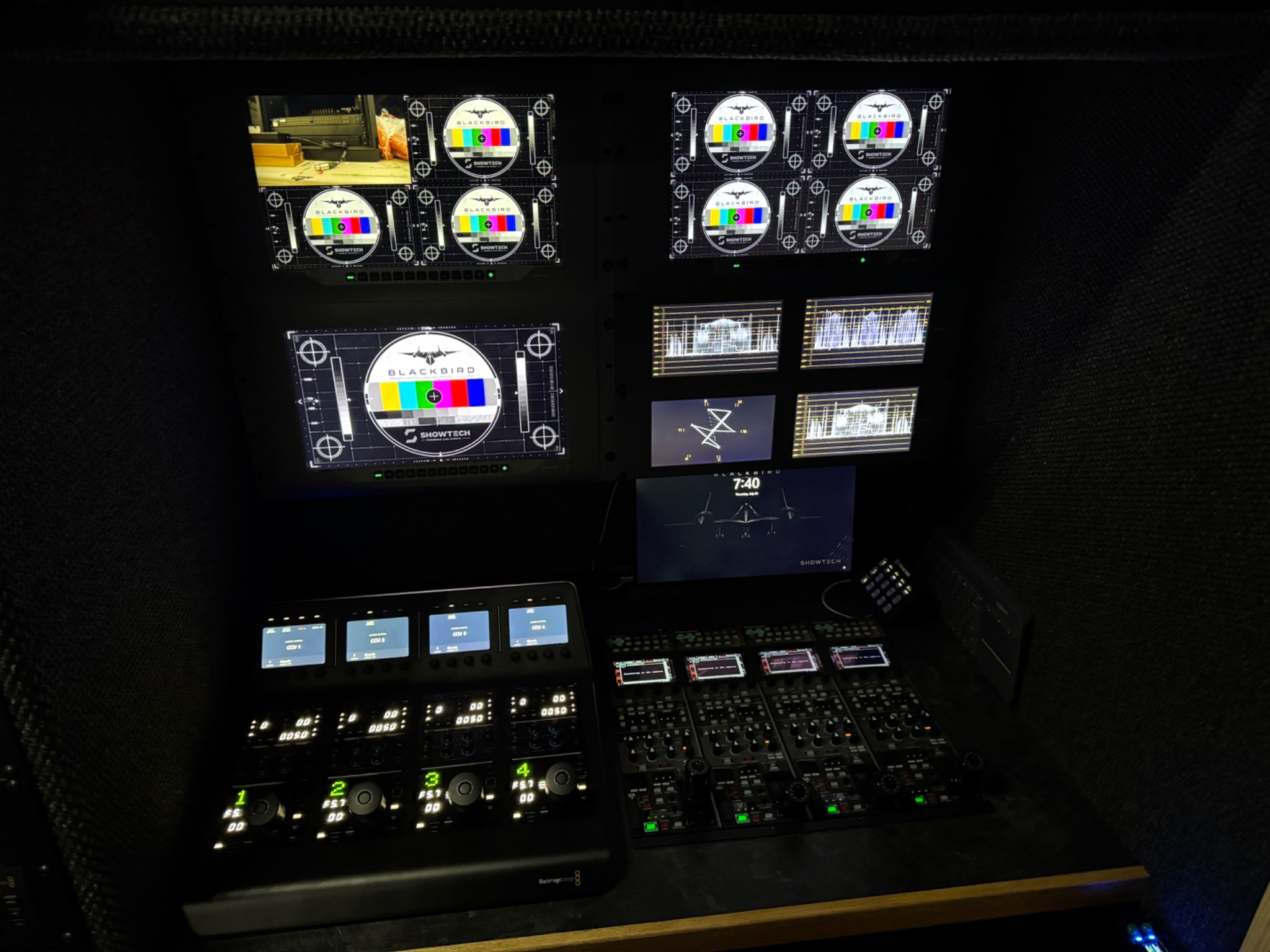 Blackbird video and camera control position